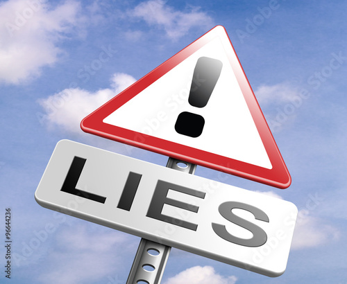 Cuadro en lienzo no more lies