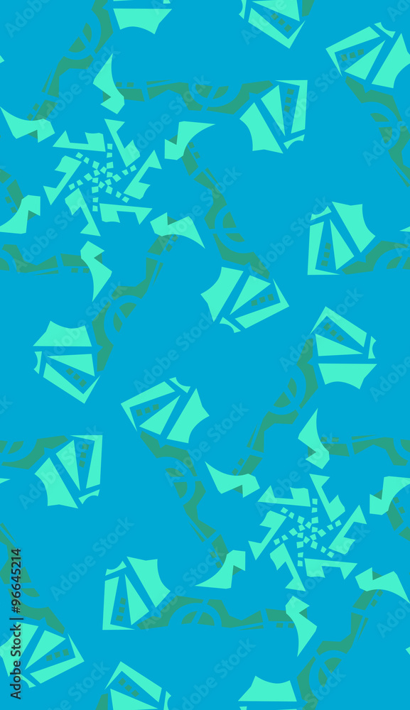 Aqua Kaleidoscope Background Aqua Kaleidoscope Background