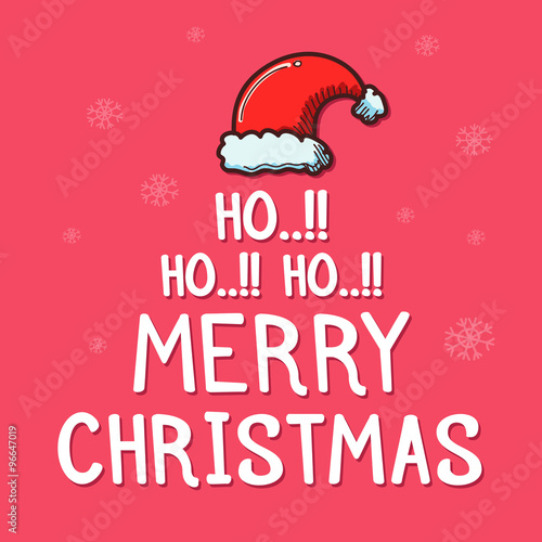 Santa Claus Christmas Greetings Typography