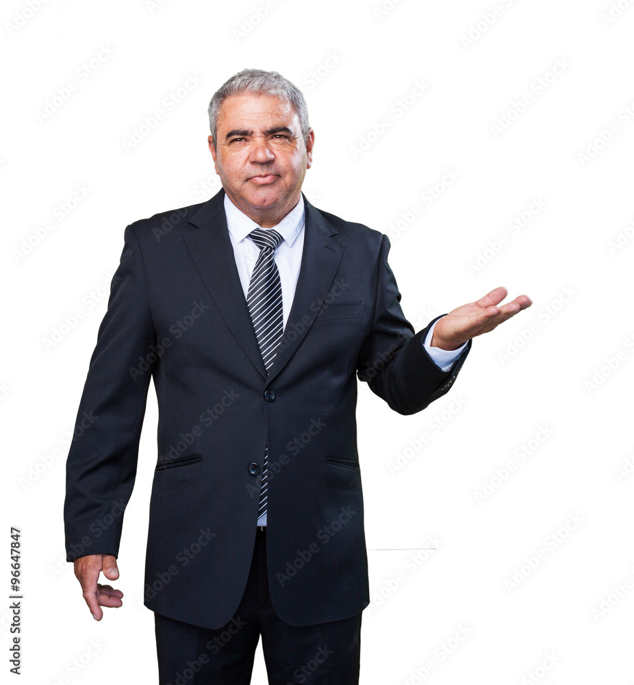 business man holding gesture business man holding gesture