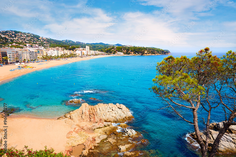 Costa Brava beach Lloret de Mar Catalonia Spain Costa Brava beach Lloret de Mar Catalonia Spain