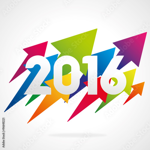 2016 flèches multicolores