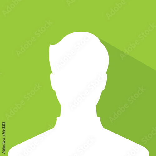 male avatar profile picture green earth volunteer member, silhou