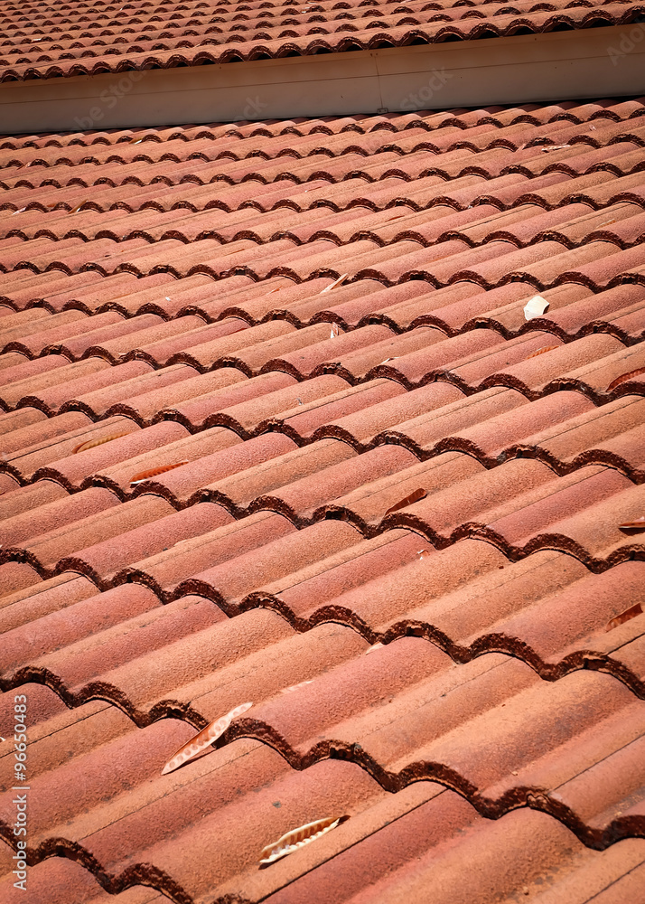 brown tile roof weathered on building residential brown tile roof weathered on building residential