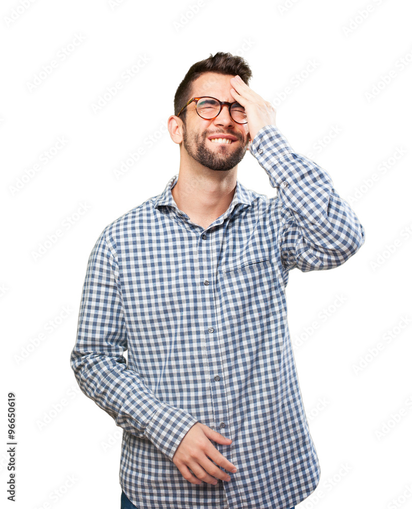 studen man realizing studen man realizing