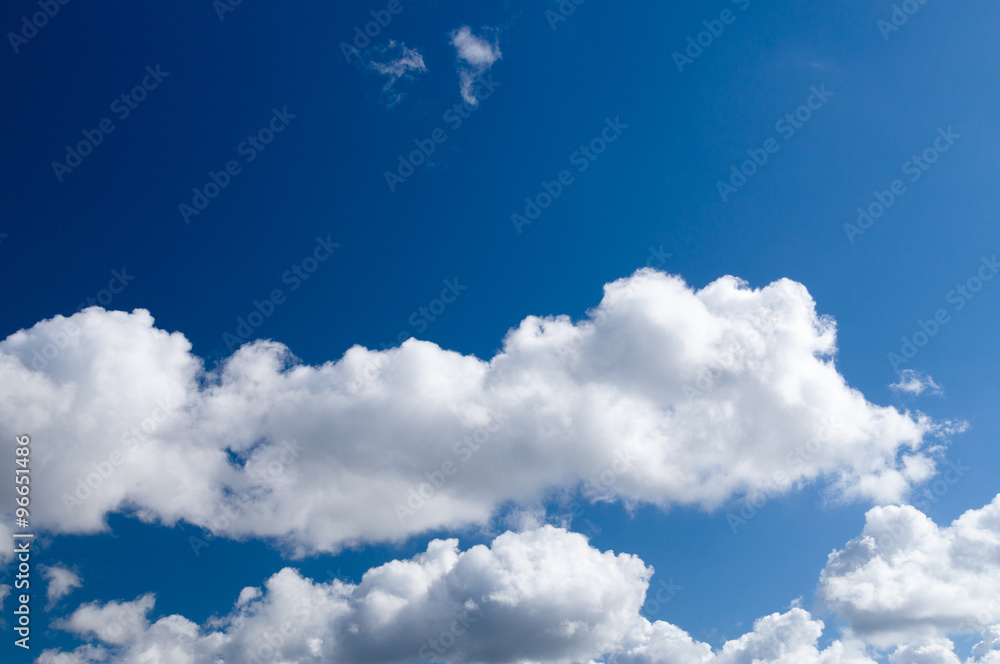 Blue sky background with fluffy clouds Blue sky background with fluffy clouds