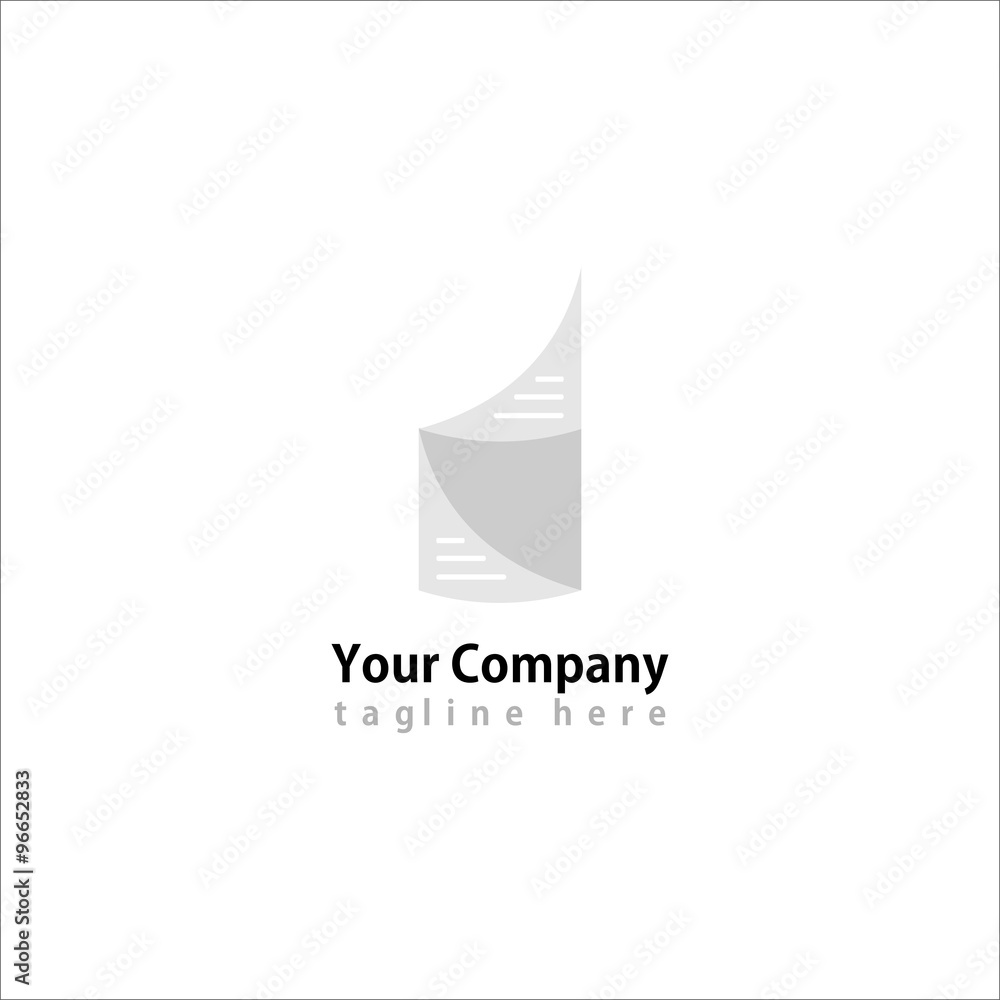 Paper vector logo icon Paper vector logo icon