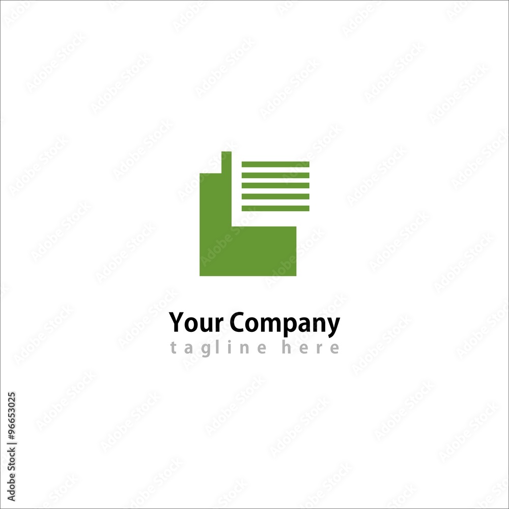 Paper vector logo icon Paper vector logo icon