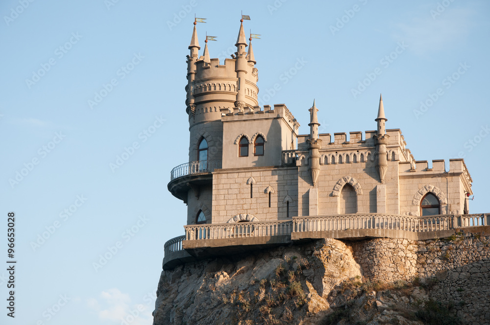 Swallow’s Nest castle built on top of Aurora cliff in Crimea