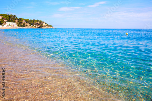 Costa Brava beach Lloret de Mar in Catalonia