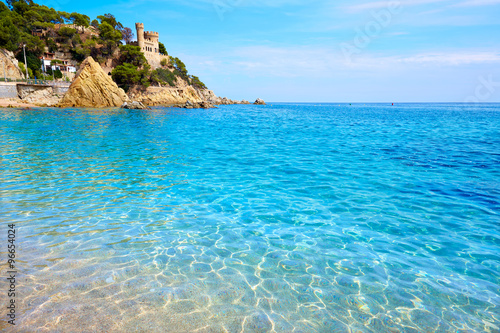 Lloret de Mar Castell Plaja at Sa Caleta beach photo