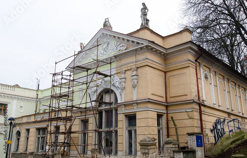 Historical building under reconstruction photo