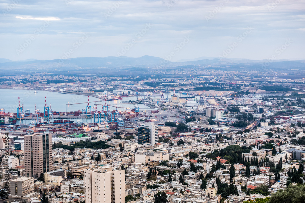 Panorama of Haifa, Israel