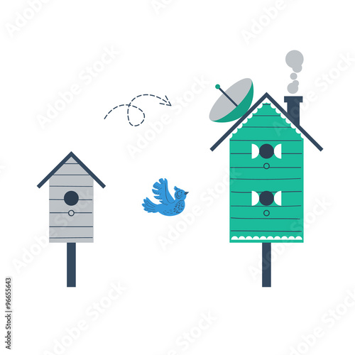 Upgrade or choice illustration