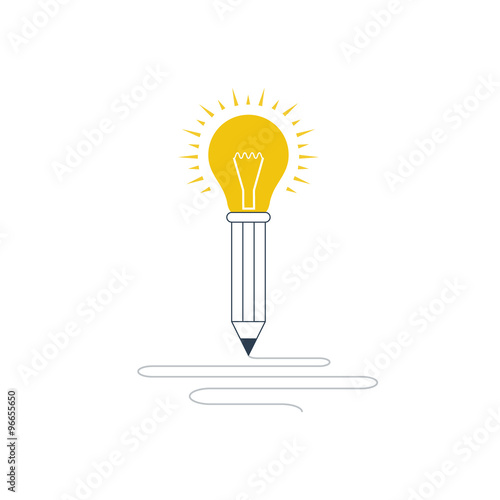 Creative thinking or writing. Storytelling concept.
