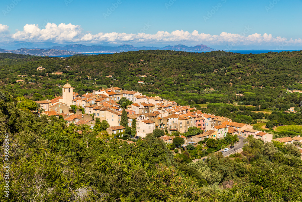 View On The Whole City Of Ramatuelle-France