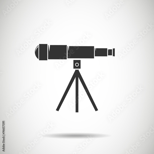 Spyglass icon.Telescope icon.vector illustration