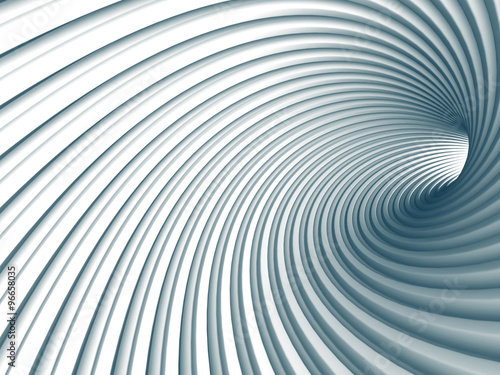 Abstract White Tunnel Design Background