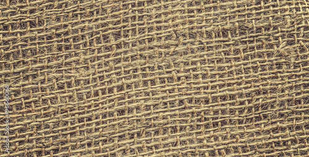 Retro toned high quality close up picture of jute. Retro toned high quality close up picture of jute.