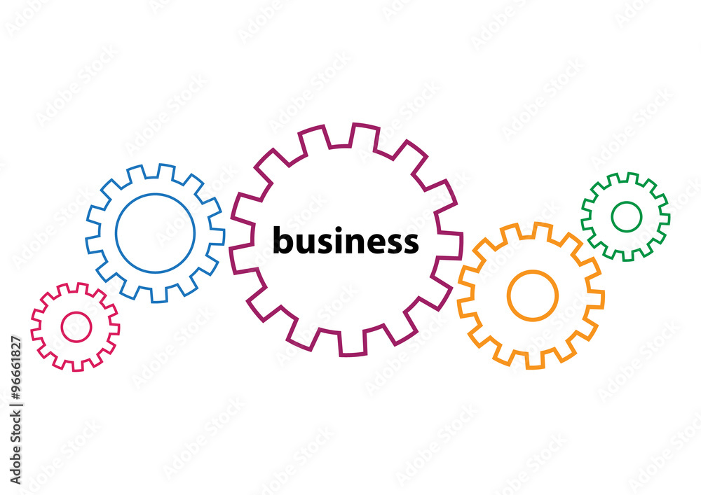business concept with gears business concept with gears
