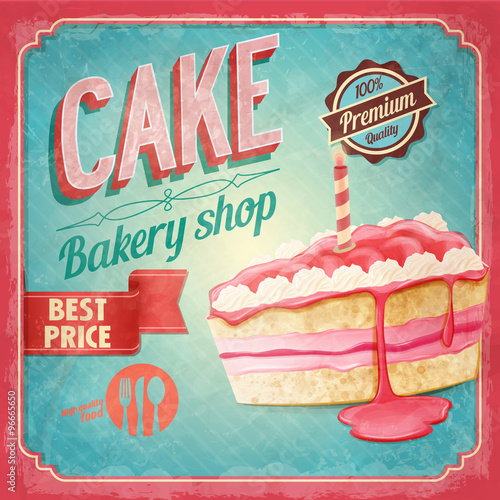 cake banner for bakery shop
