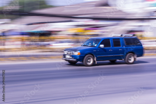 Van Speeding in road © prwstd