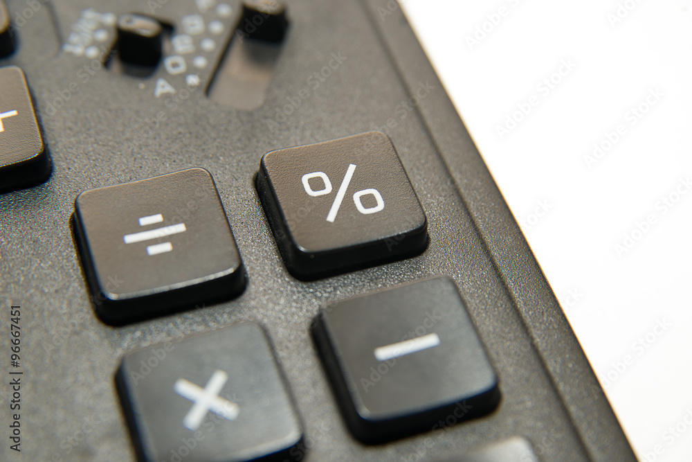 The buttons of the device for computing close-up The buttons of the device for computing close-up