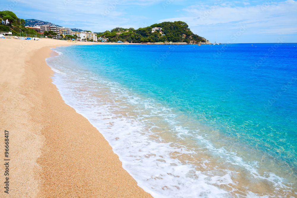 Platja Fenals Beach in Lloret de Mar Costa Brava Platja Fenals Beach in Lloret de Mar Costa Brava