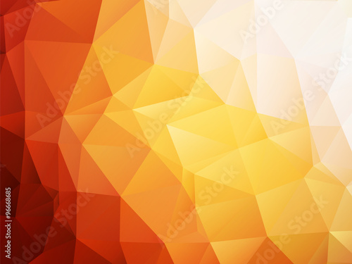 orange background low poly