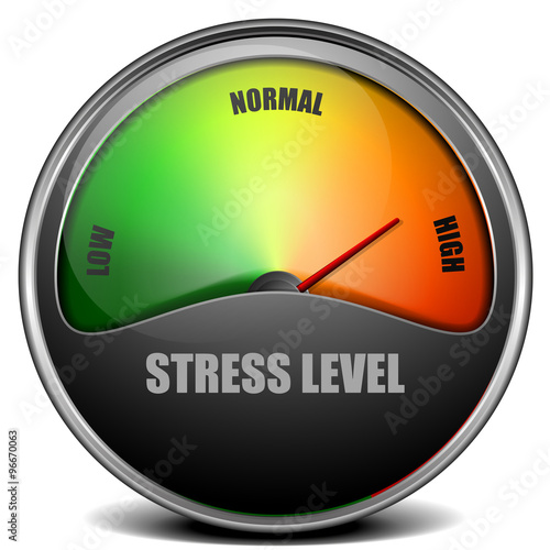 Stress Level Meter gauge