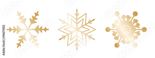 Schneeflocke 12er-Set #3 – gold