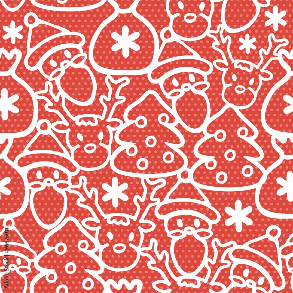 seamless background with christmas elements. Vector illustration seamless background with christmas elements. Vector illustration