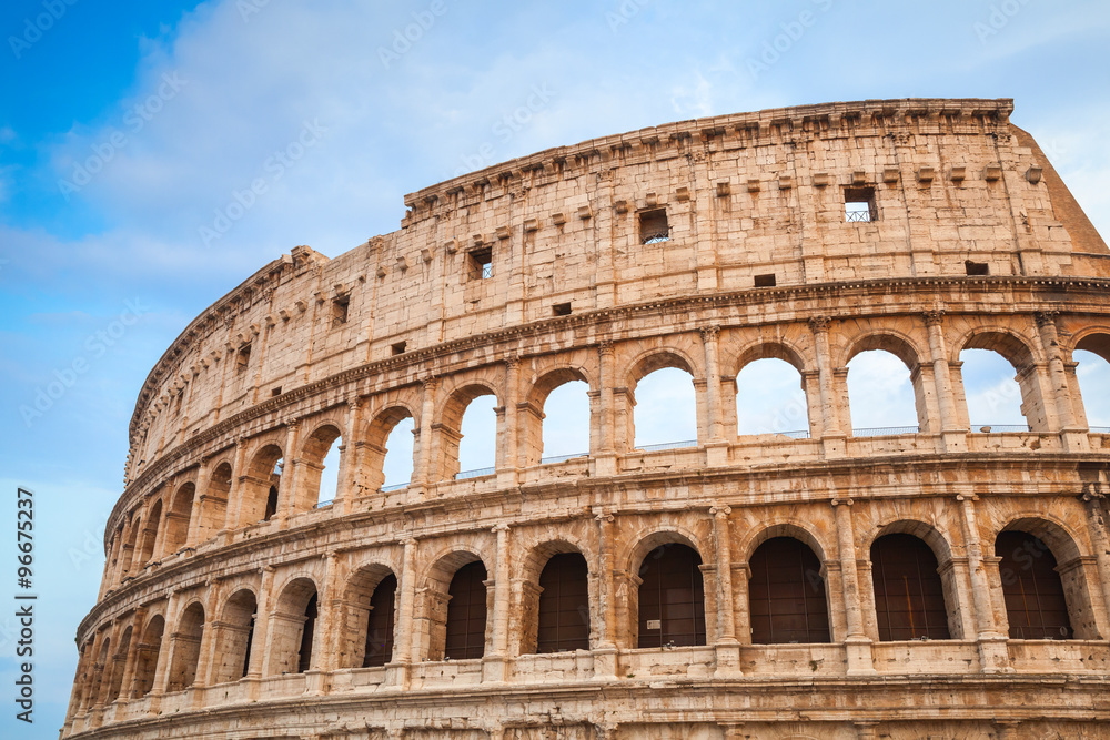 Exterior of ancient Colosseum or Coliseum
