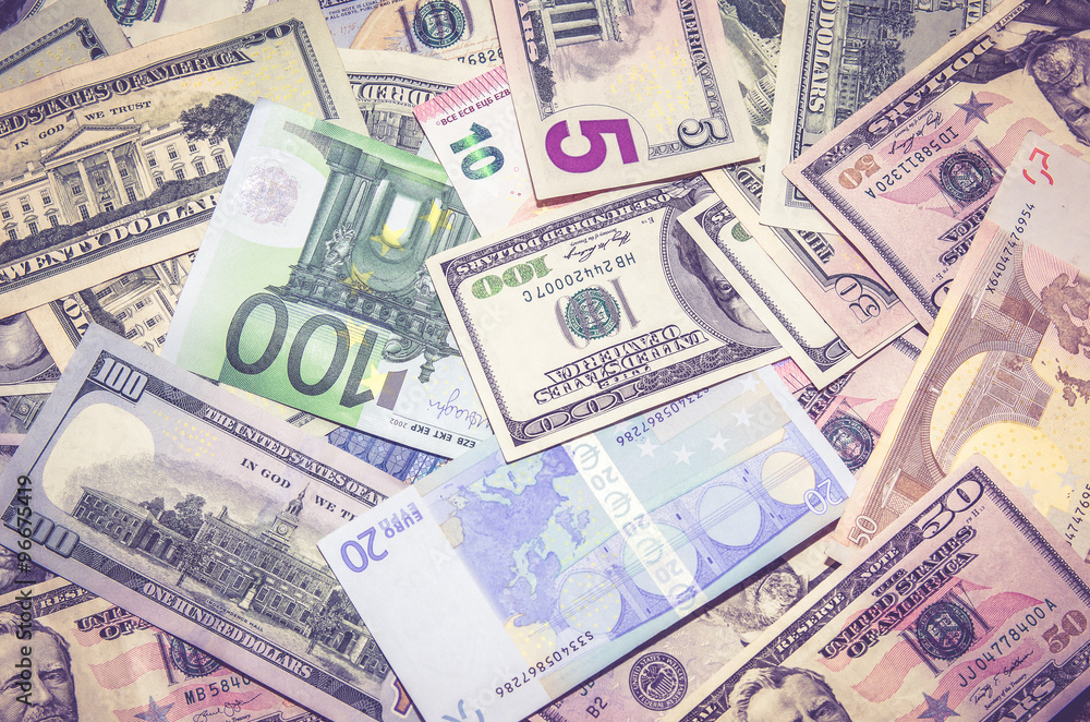 Two leading currency - US Dollar vs Euro Two leading currency - US Dollar vs Euro