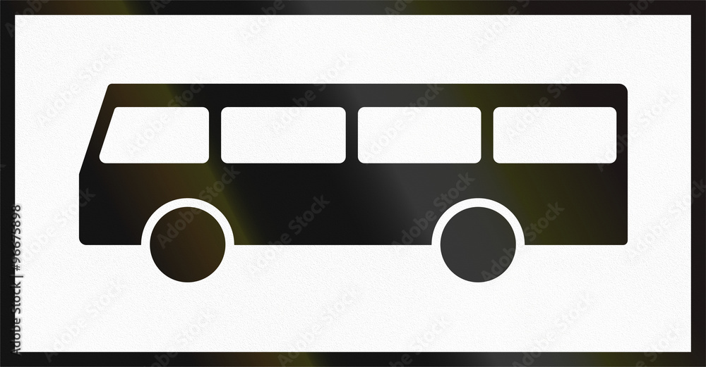 Norwegian supplementary road sign - Sign applies to buses Norwegian supplementary road sign - Sign applies to buses