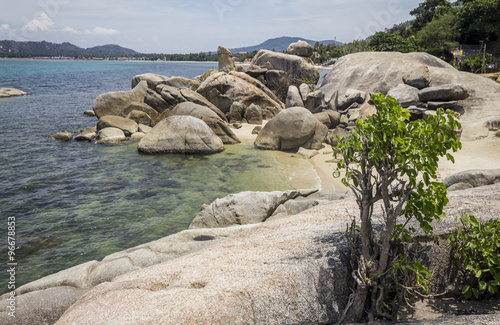 Stones at the shore on Koh Samui
