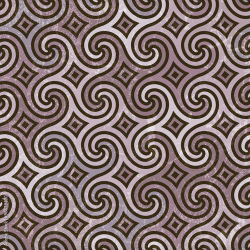 Seamless pattern with swirls.