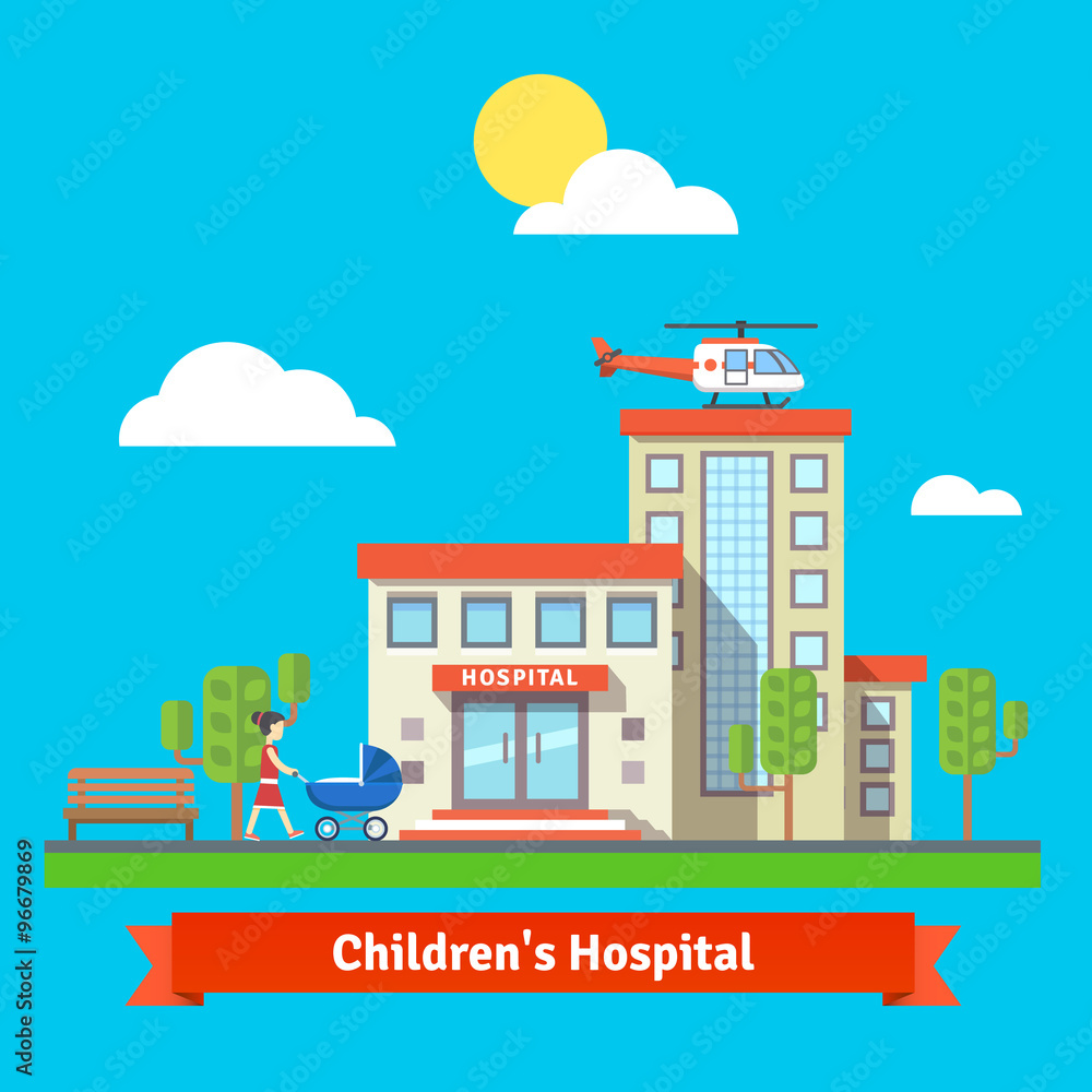 Children hospital and clinic building