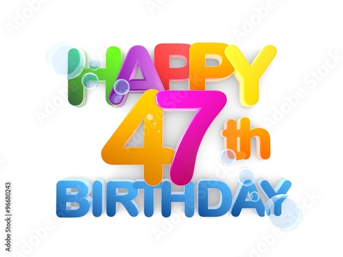 Happy 47th Title, Birthday light