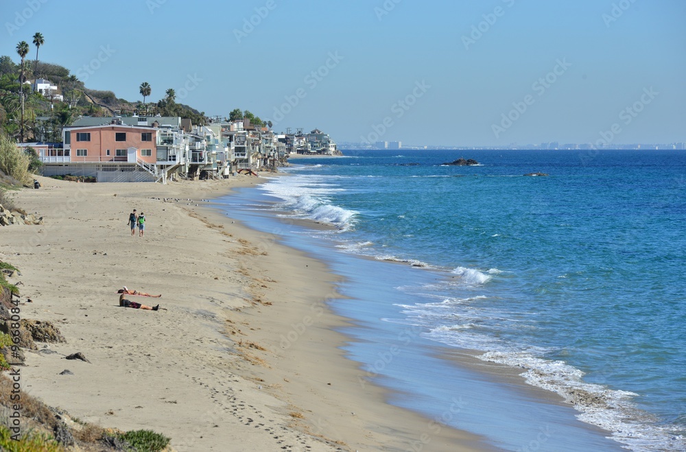 Malibu beach in California in November Malibu beach in California in November