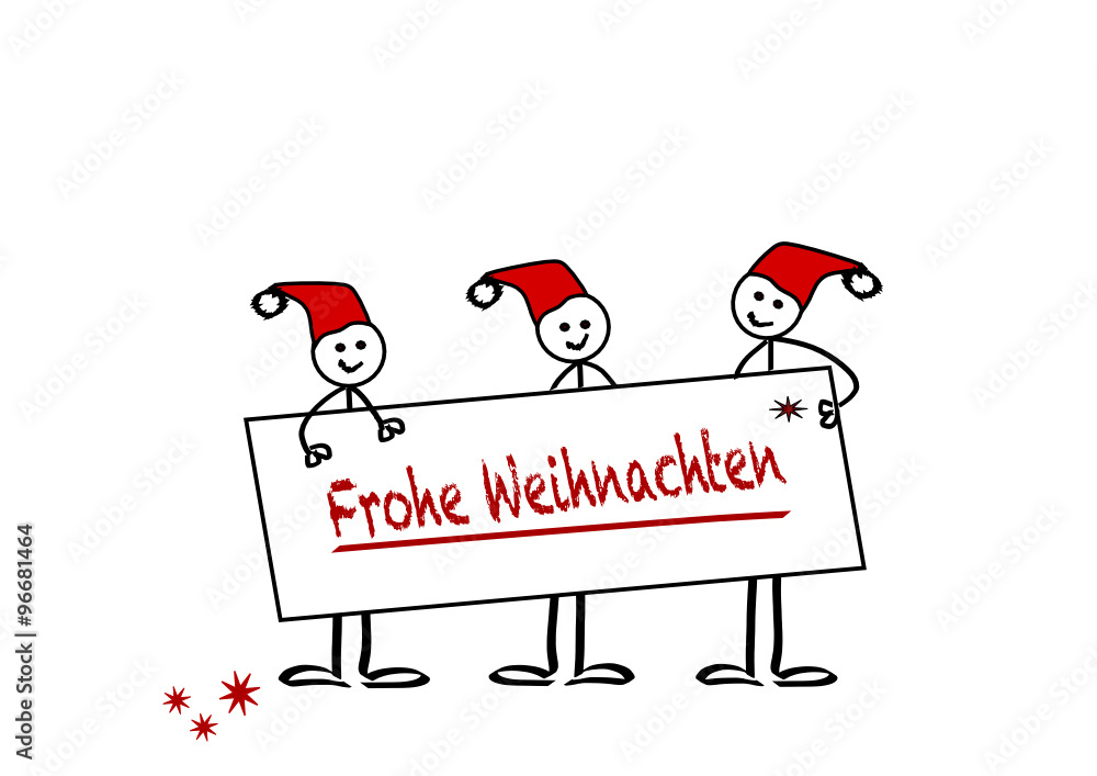Nikolaus, Strichmännchen Nikolaus, Strichmännchen