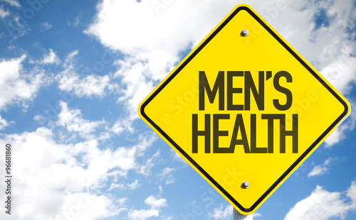 Mens Health sign with sky background