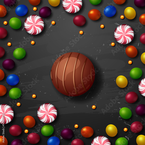 candy vector background