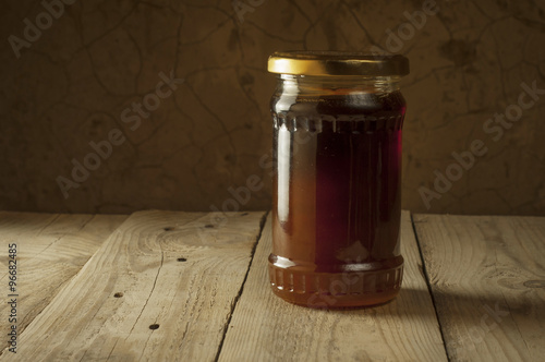 honeycomb on frame with fresh honey