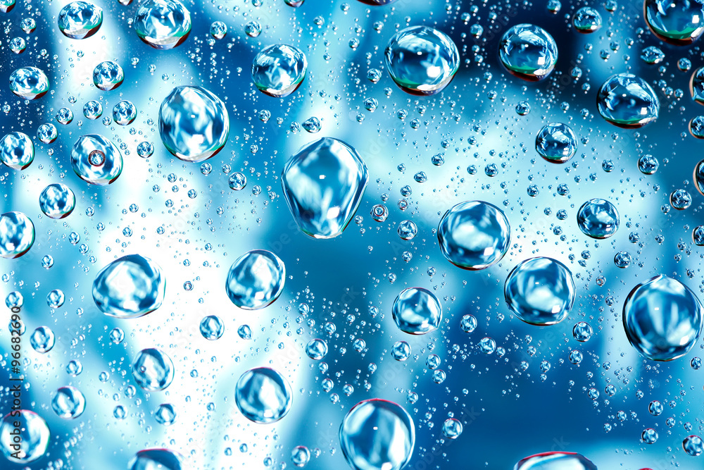 Blue Drops Background