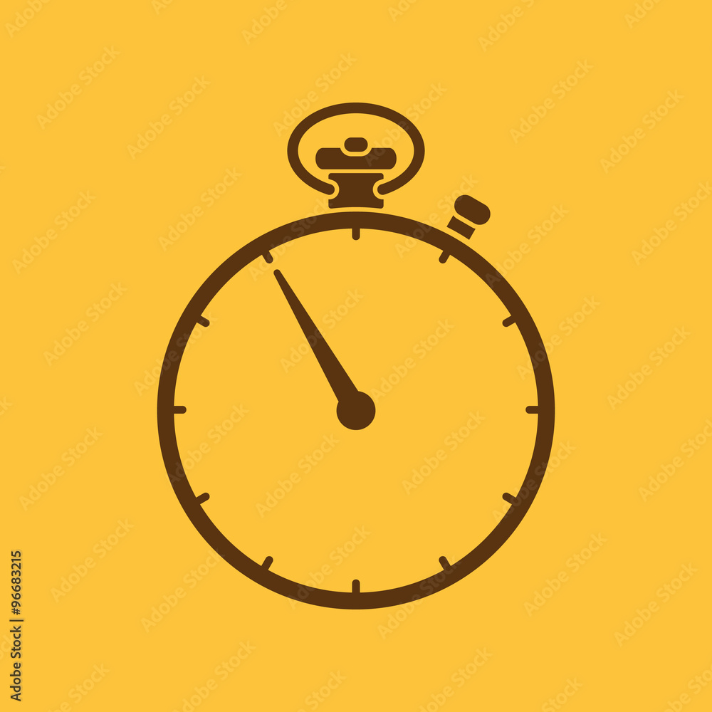 The stopwatch icon. Stopwatch symbol. Flat. Vector The stopwatch icon. Stopwatch symbol. Flat. Vector