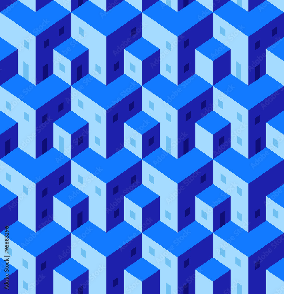isometric seamless town isometric seamless town