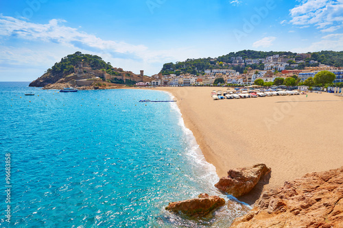 Fototapeta Tossa de Mar beach in Costa Brava of Catalonia