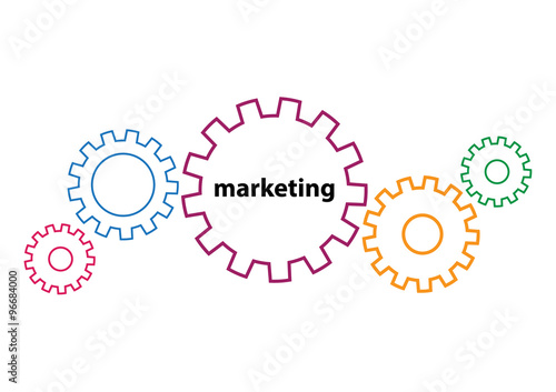 marketing concept with gears