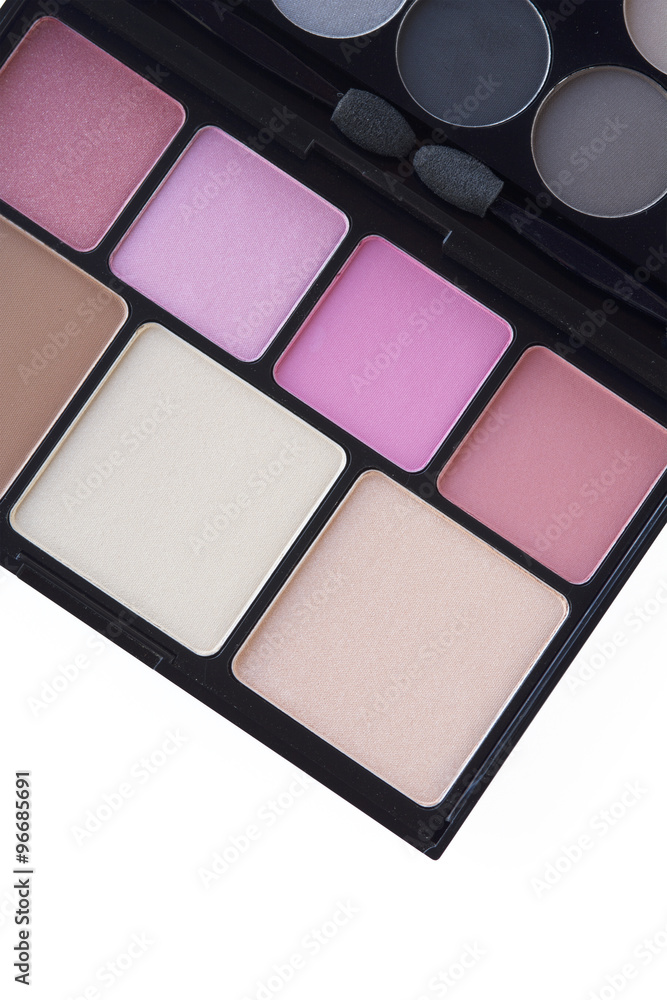 top view of pink tone makeup palette top view of pink tone makeup palette